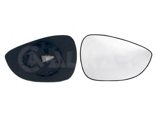 Sticla oglinda, oglinda retrovizoare exterioara FORD FIESTA VI (2008 - 2016) ALKAR 6402394