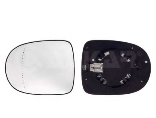 Sticla oglinda, oglinda retrovizoare exterioara RENAULT TWINGO II (CN0_) (2007 - 2016) ALKAR 6432176