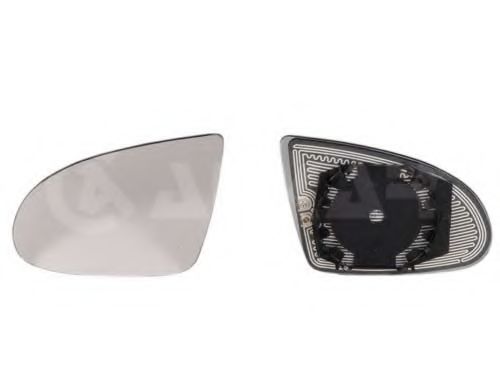 Sticla oglinda, oglinda retrovizoare exterioara AUDI A2 (8Z0) (2000 - 2005) ALKAR 6432796