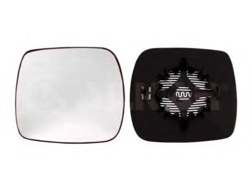 Sticla oglinda, oglinda retrovizoare exterioara RENAULT KANGOO / GRAND KANGOO (KW0/1_) (2008 - 2016) ALKAR 6433160