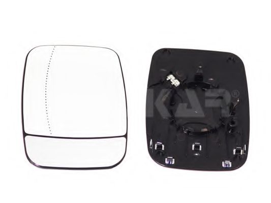Sticla oglinda, oglinda retrovizoare exterioara RENAULT TRAFIC III bus (2014 - 2016) ALKAR 6471645