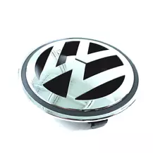 Emblema VW grila radiator diametru 150 mm culoare crom/negru antrazit, 3C0853600AMQH