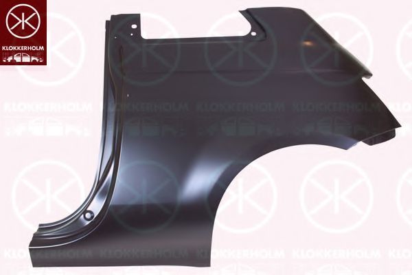 Element reparație aripa spate FIAT 500 (312) (2007 - 2016) KLOKKERHOLM 2013511