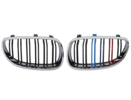 Set grile radiator negru lucios, crom, pachet M, Bmw seria 5, E60 2004-2010