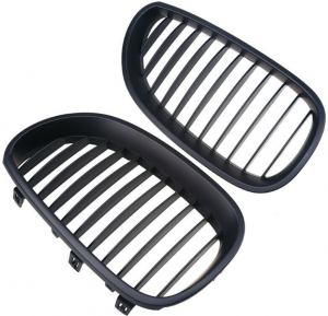 Set grile radiator, nari, negru mat, BMW seria 5 E60, E61, 51137027061