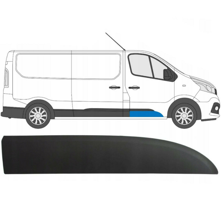 Bandou, ornament, usa fata dreapta Renault Trafic, Opel Vivaro, 808200752R